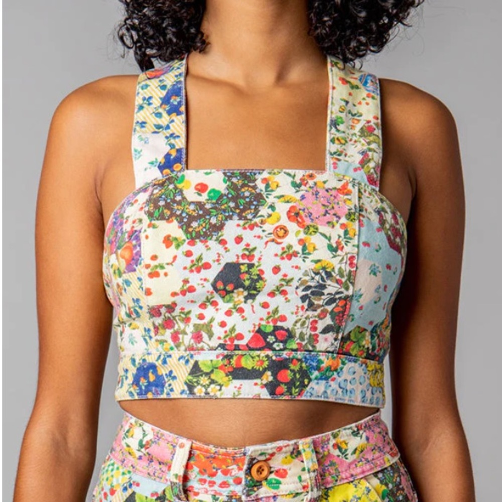 Fruit Pattern “Antonia” Crop Top